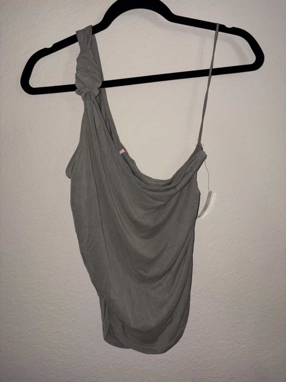 Free people Asymmetrical One-Shoulder Draped Tank Top